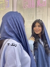 شال دور ریش طرح دار