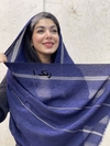 شال مخمل کبریتی سه خط