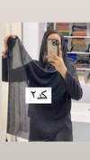 شال پلیسه حاشیه نقره یی