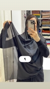 شال نخی خاویاری آویزدار