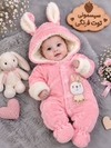 سرهمی خرگوش کلاه، پاپوش و دستکش دار کد ۱۳۹۸