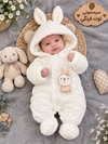 سرهمی خرگوش کلاه، پاپوش و دستکش دار کد ۱۳۹۸