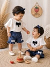 شومیز شلوارک پاپیون کد ۱۳۱۵