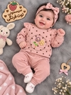 بلوز شلوار خالدار گل کد ۱۴۰۲
