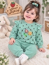 بلوز شلوار خالدار گل کد ۱۴۰۲