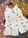 تاپ شلوارک دخترونه گل کد ۱۲۸۴