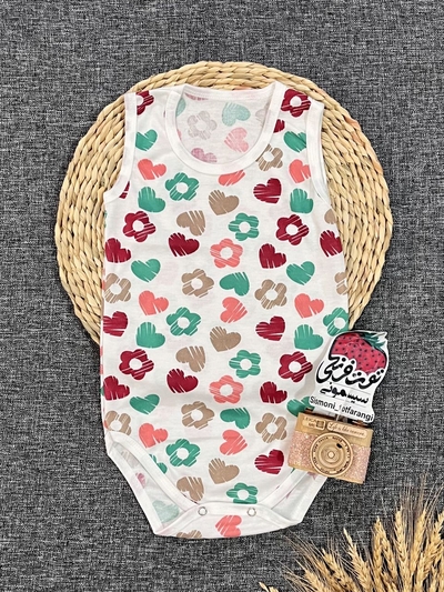 بادی رکابی گل و قلب کد ۱۳۰۴