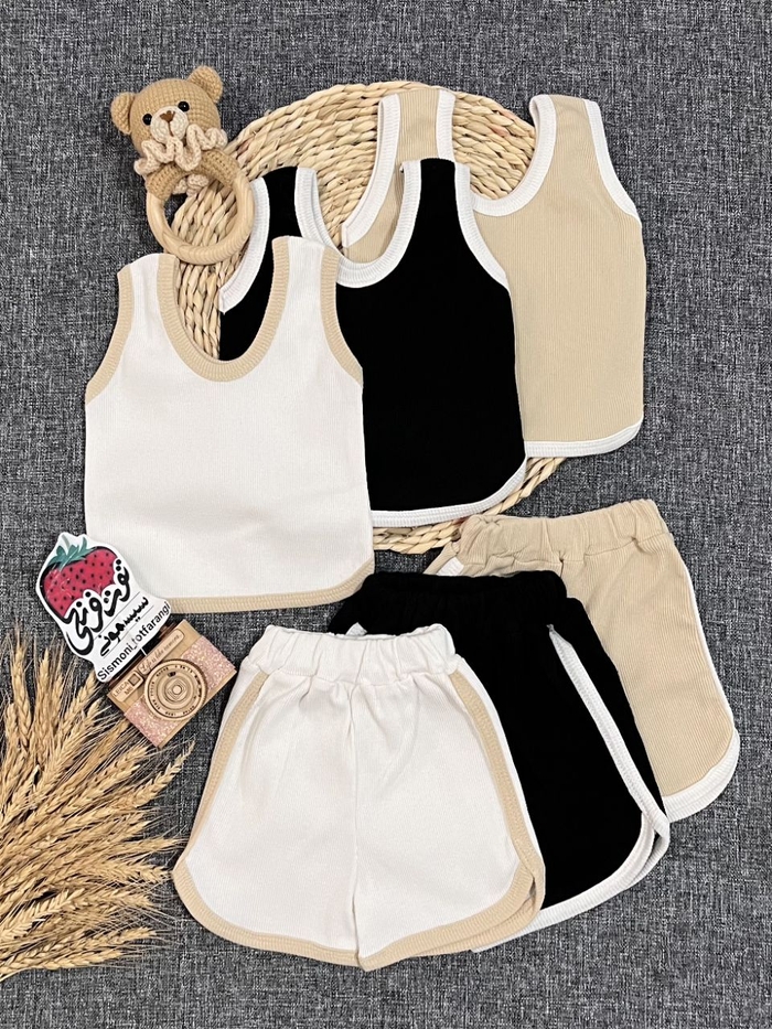 تاپ شلوارک اسپرت کد ۱۲۳۲