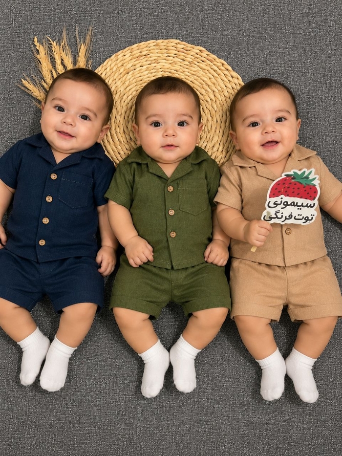 پیراهن شلوارک پسرونه کد ۱۲۷۹