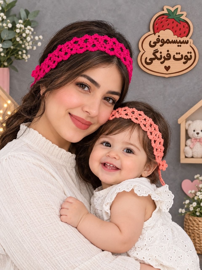 هدبند بافت گل کد ۱۳۹۶