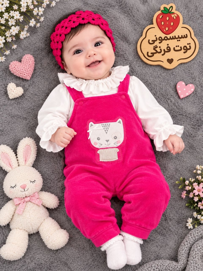 سرهمی دو تیکه پیشبندی گربه کد ۱۴۰۷