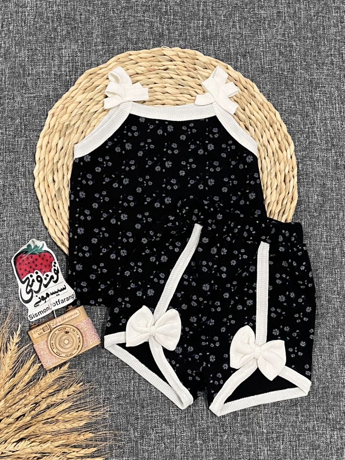 تاپ شلوارک پاپیون کد ۱۲۶۲
