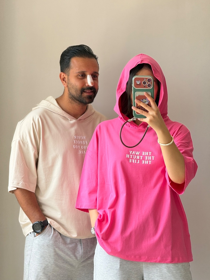 تیشرت کلاهدار THE