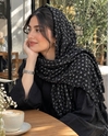 شال نخی پاییزه وارداتی طرح مشکی