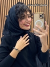 مینی سه گوش مخمل دور دانتل 