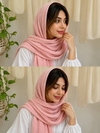 شال نخی کجراه آویزدار