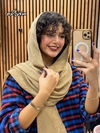 شال برشکا وارداتی کرم و مشکی