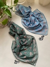 مینی اسکارف نخی نقطه گل