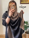 شال نخی ژاکارد لبه پلنگی ۳۷