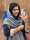 شال نخی مخمل میله ای پاییزه 