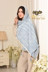 شال کریشه نخی آبی 