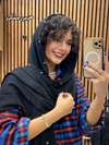شال برشکا وارداتی کرم و مشکی