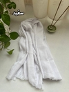 شال نخی پاییزه خطی چهار ریش
