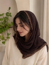 شال حریر تور دور پلنگی