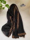 شال حریر حاشیه پلنگی 
