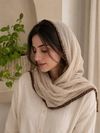 شال حریر حاشیه پلنگی 