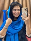 شال نخی مخمل میله ای پاییزه 