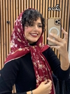 روسری نخی دور دست دوز 