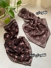مینی اسکارف نخی نقطه گل