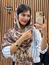 شال مخمل موهر چاپی 