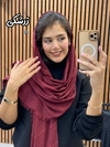 شال نخی پاییزه خطی چهار ریش
