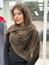 شال توری پلنگی دور گان 