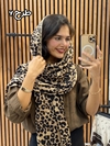 شال مخمل موهر پلنگی 