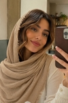 شال نخی کنفی فوق لطیف دور ریش 