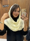 شال نخی پاییزه خطی چهار ریش
