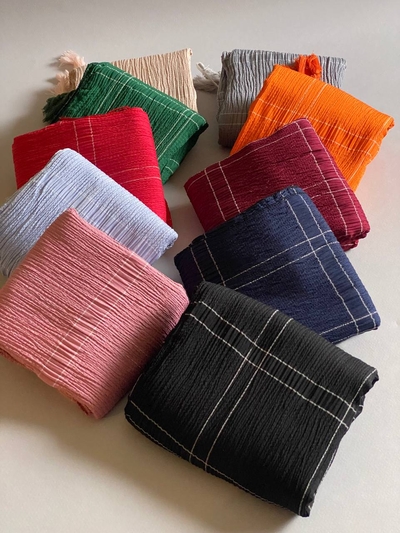 شال نخی پفکی طرح زارا 