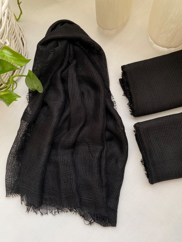 شال نخی حصیری دور ریش 