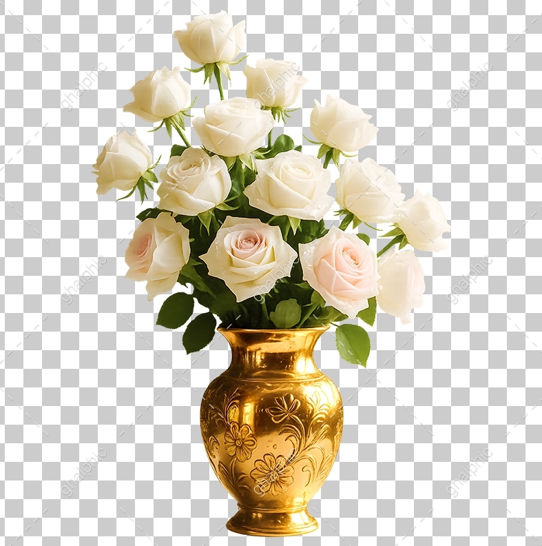 گل رز سفید برای اعلامیه png