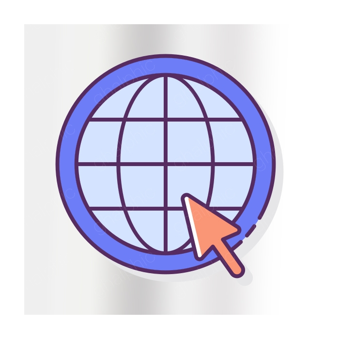 آیکون اینترنت png با رنگی زیبا