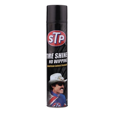 اسپری تمیز کننده لاستیک اس تی پی مدل Tire shine حجم 350 میلی لیتر (یک عدد)