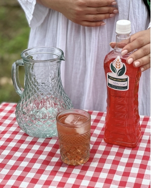 شربت گلاب زعفران